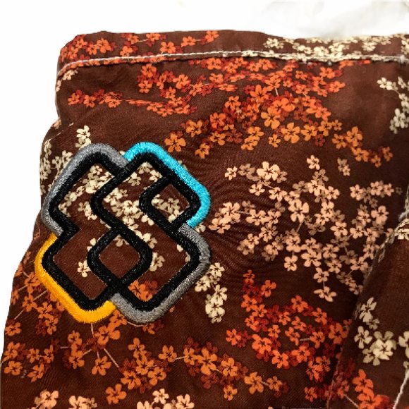 SPECIAL BLEND Snowboard Pants Brown Floral Women's - Picture 5 of 11